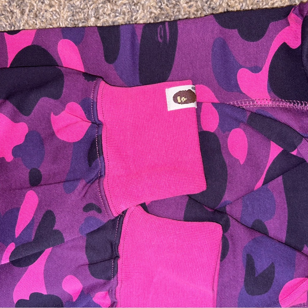 BAPE Purple Camo Shark Hoodie - Picture 2 of 3
